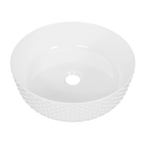Timberline Allure Dimple Above Counter Basin 360mm Gloss White - image 2
