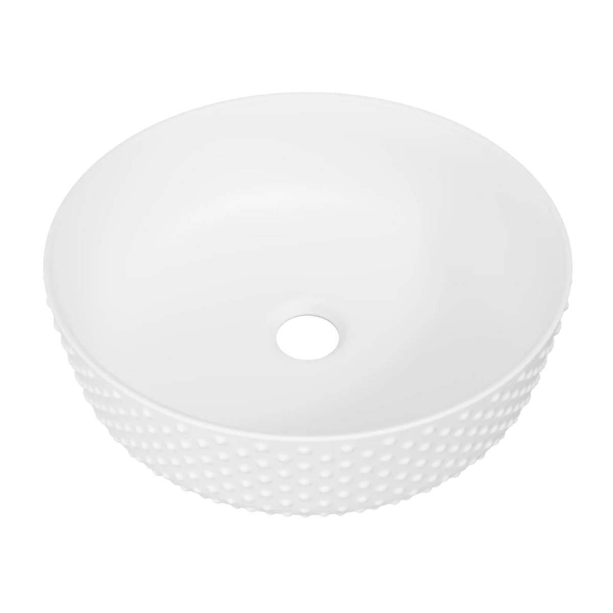 Timberline Allure Dimple Above Counter Basin 360mm Matte White - image 2