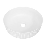 Timberline Allure Dimple Above Counter Basin 360mm Matte White - image 2