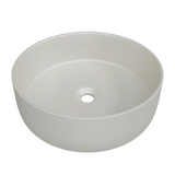 Timberline Allure Above Counter Basin 360mm Matte Ivory