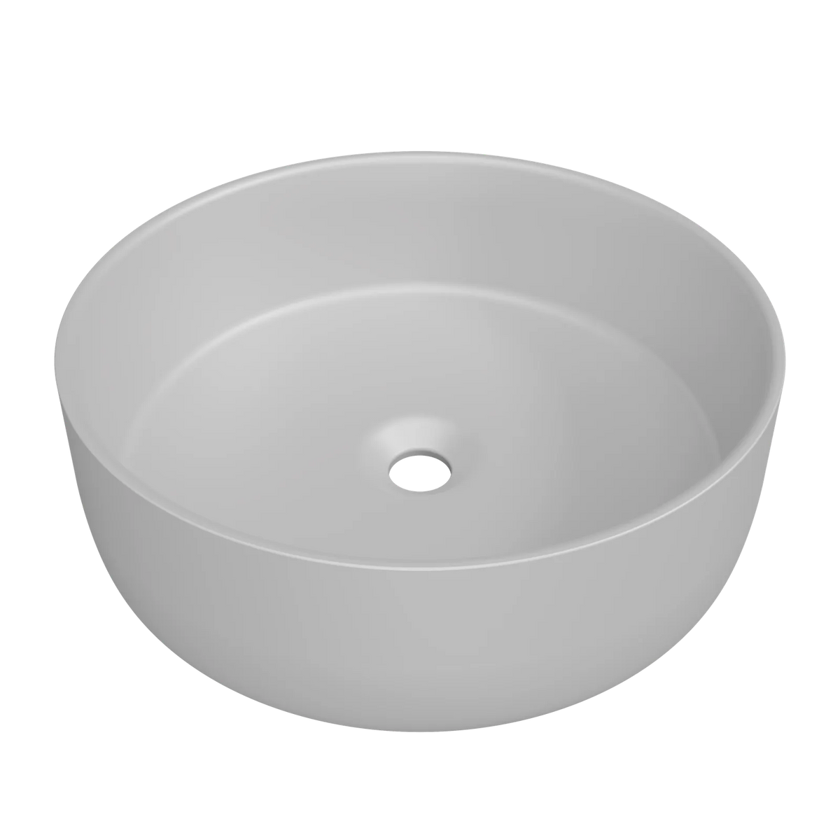 Timberline Allure Above Counter Basin 360mm Matte Light Grey