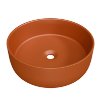 Allure Above Counter Basin 360mm Matte Terracotta – Matte Terracotta