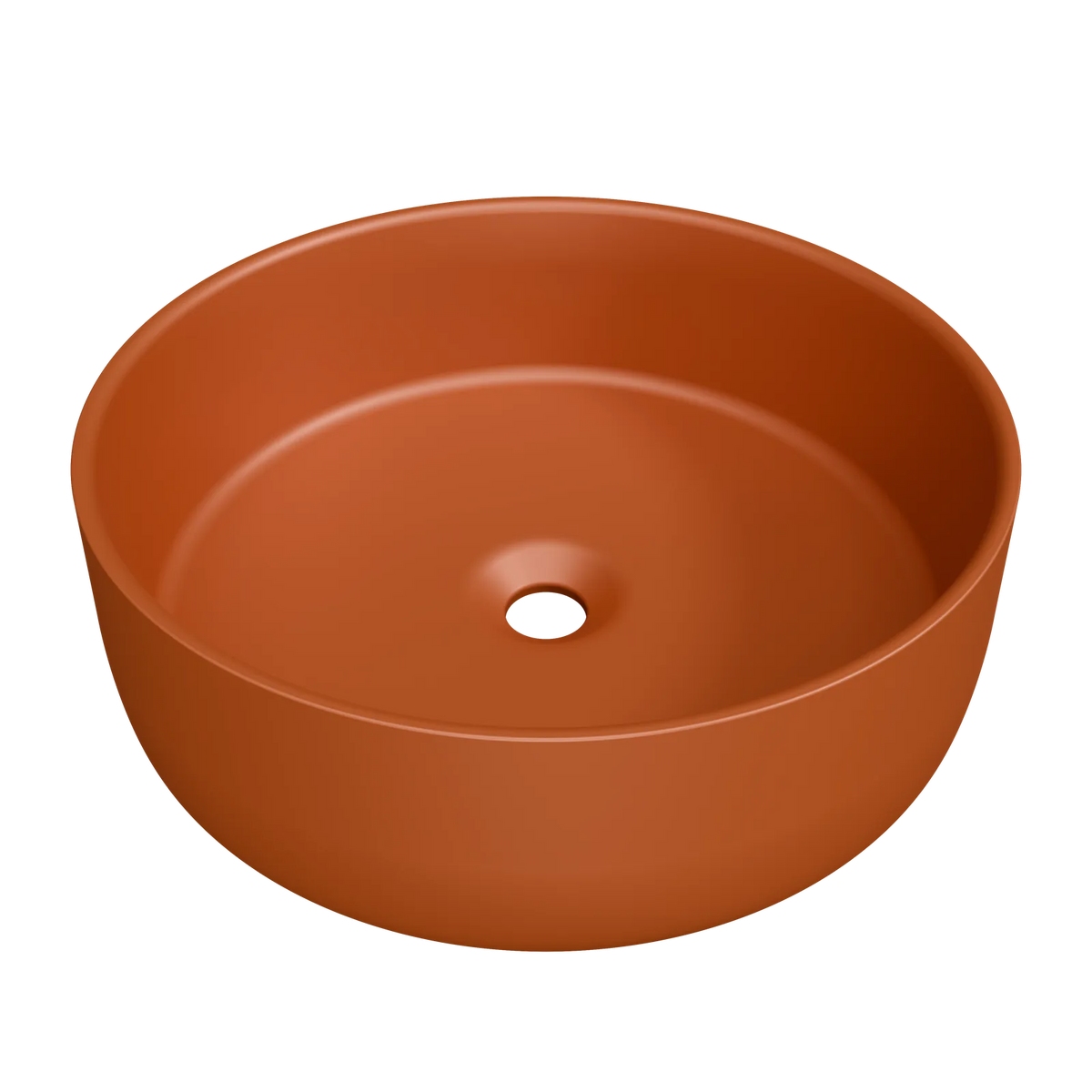 Timberline Allure Above Counter Basin 360mm Matte Terracotta