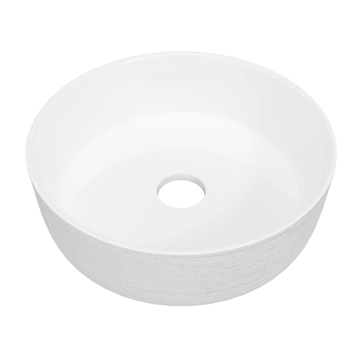 Timberline Allure Raked Above Counter Basin 360mm Gloss White - image 2