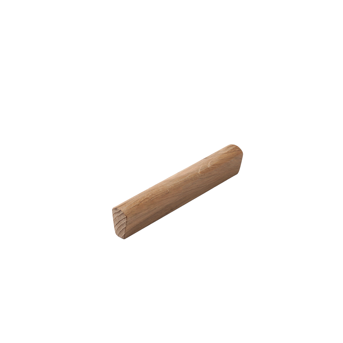 Momo Airlie Timber Pull Handle 150mm In Raw American Oak - front view