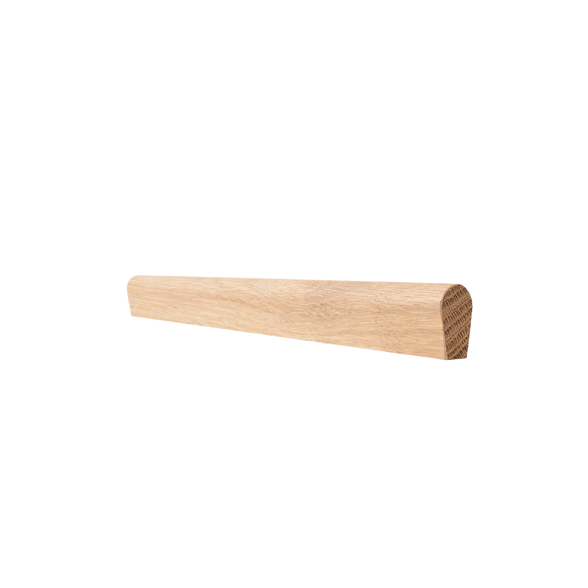 Momo Airlie Timber Pull Handle 300mm In Raw American Oak - angled product view