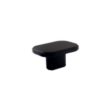 Momo Aspen Knob Solid Brass 40mm in Matt Black - front view