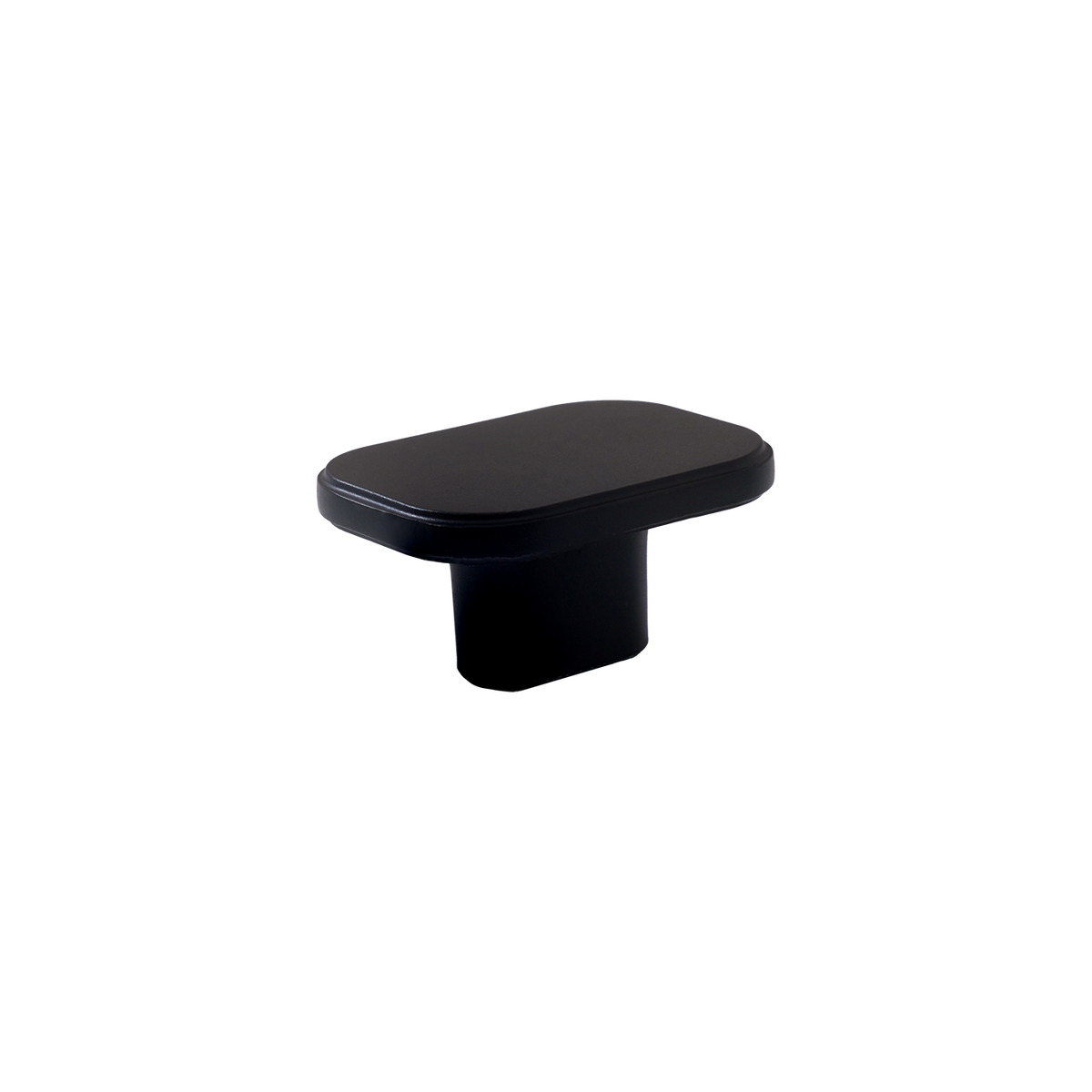 Momo Aspen Knob Solid Brass 40mm in Matt Black - front view