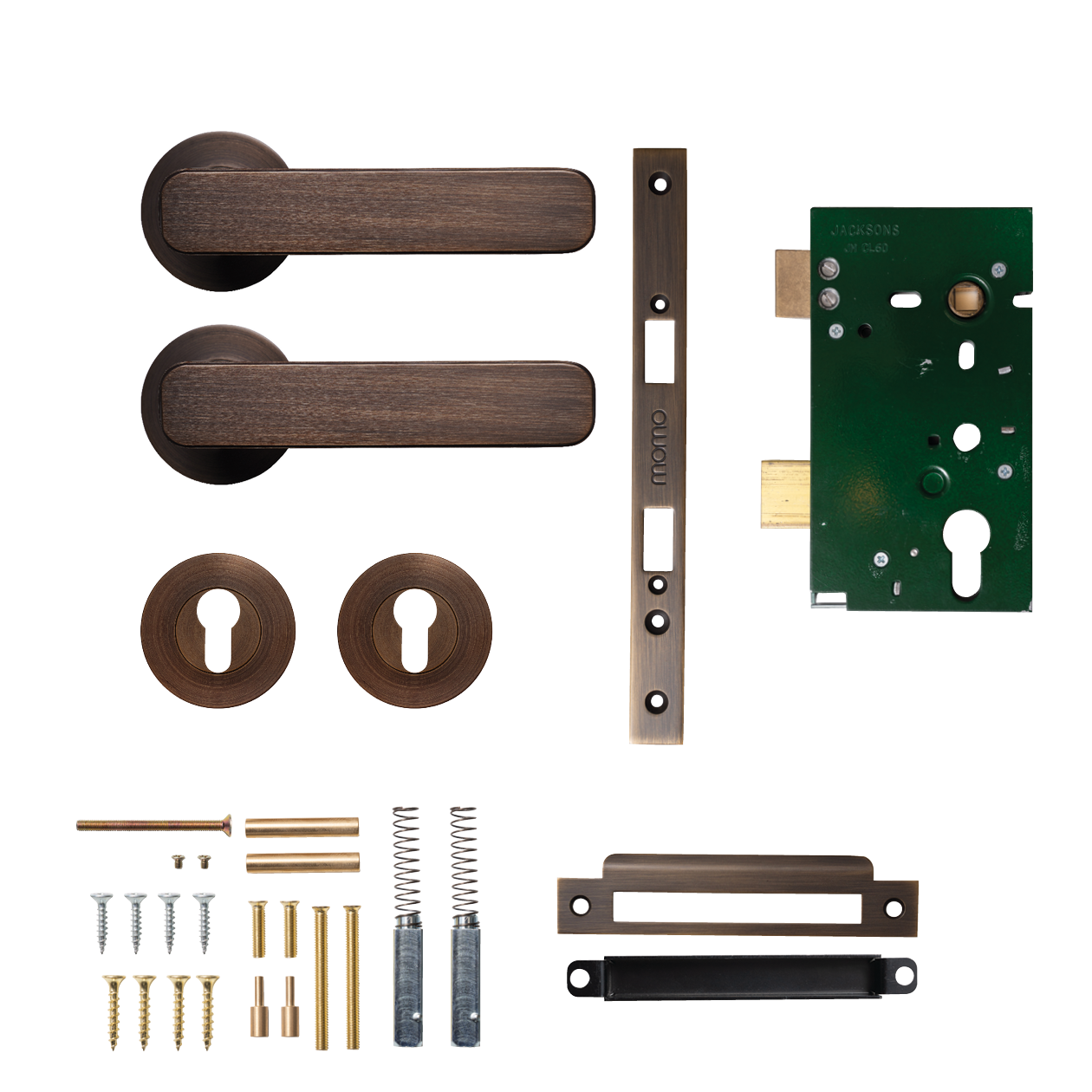 Momo Aspen Solid Brass Lever Entrance Set In