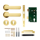 Momo Aspen Solid Brass Lever Entrance Set In