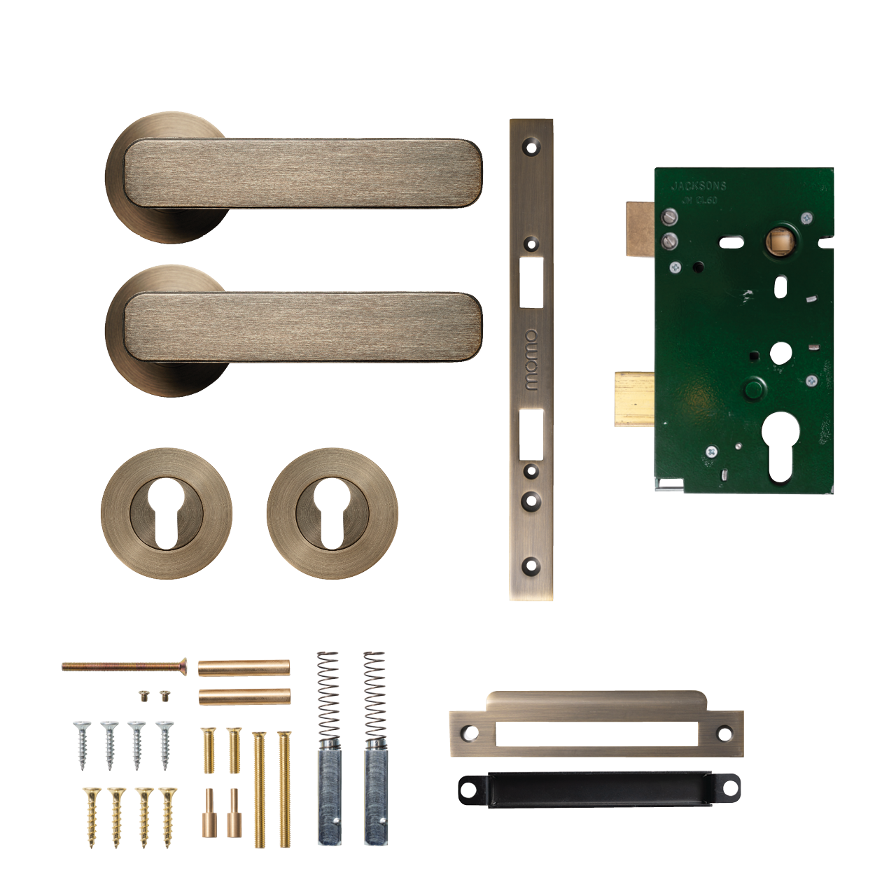 Momo Aspen Solid Brass Lever Entrance Set In