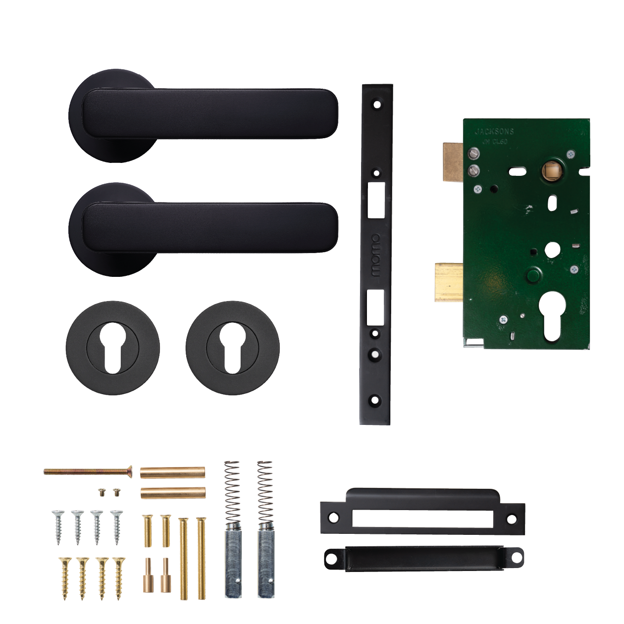 Momo Aspen Solid Brass Lever Entrance Set In