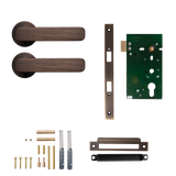 Momo Aspen Solid Brass Mortice Lock Passage Lever Set In