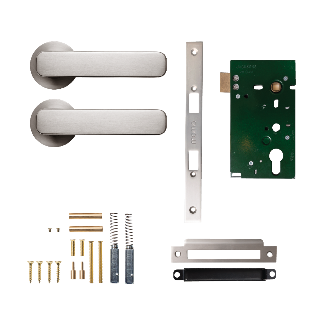 Momo Aspen Solid Brass Mortice Lock Passage Lever Set In