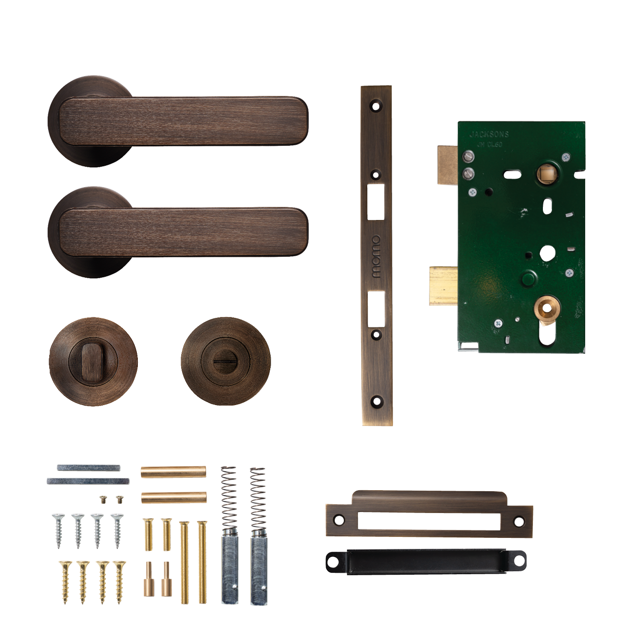 Momo Aspen Solid Brass Mortice Lock Privacy Lever Set In