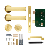 Momo Aspen Solid Brass Mortice Lock Privacy Lever Set In