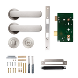 Momo Aspen Solid Brass Mortice Lock Privacy Lever Set In