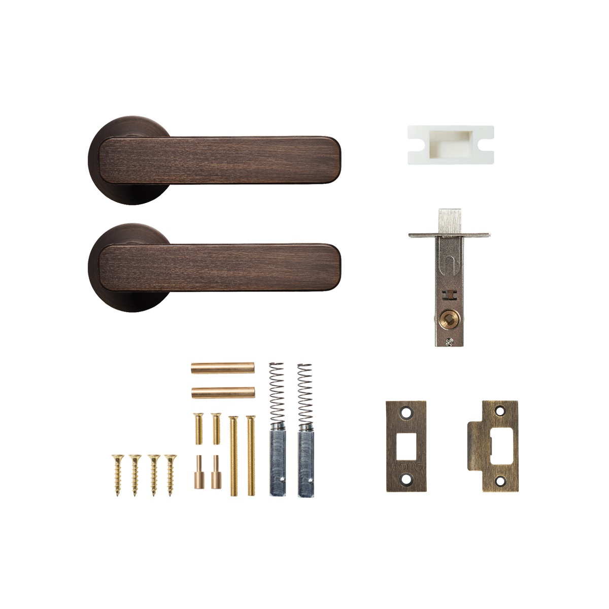 Momo Aspen Solid Brass Tubular Latch Passage Lever Set In