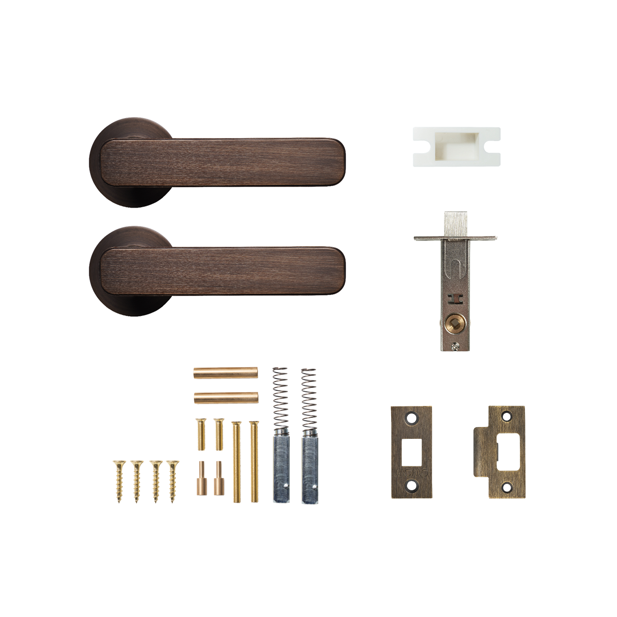 Momo Aspen Solid Brass Tubular Latch Passage Lever Set In