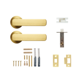 Momo Aspen Solid Brass Tubular Latch Passage Lever Set In