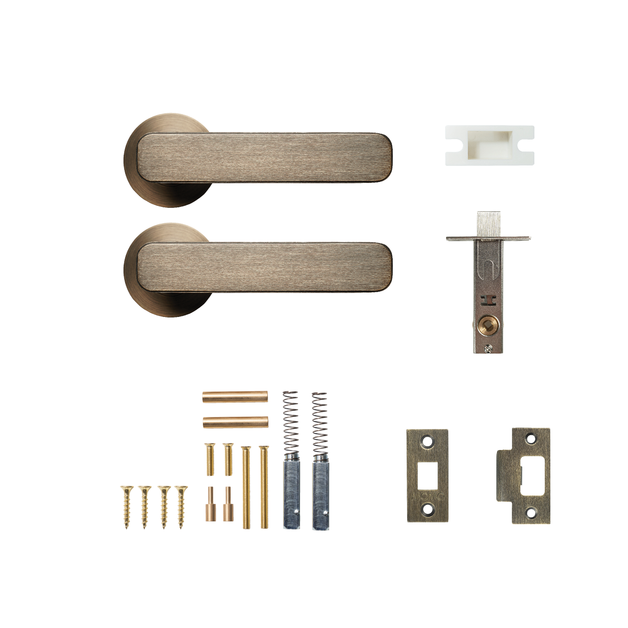 Momo Aspen Solid Brass Tubular Latch Passage Lever Set In