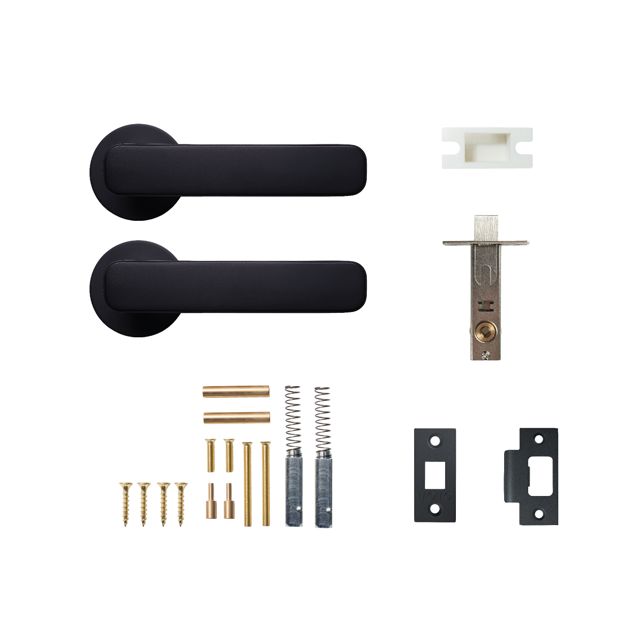 Momo Aspen Solid Brass Tubular Latch Passage Lever Set In