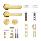 Momo Aspen Solid Brass Tubular Latch Privacy Lever Set In