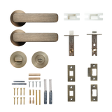 Momo Aspen Solid Brass Tubular Latch Privacy Lever Set In