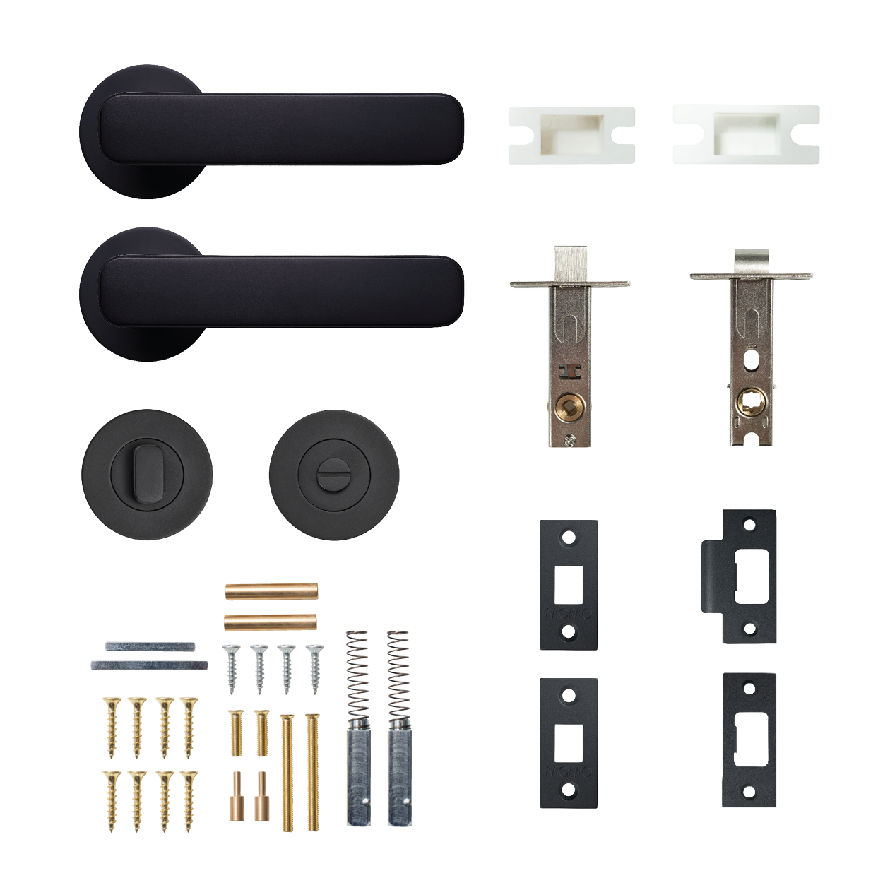 Momo Aspen Solid Brass Tubular Latch Privacy Lever Set In