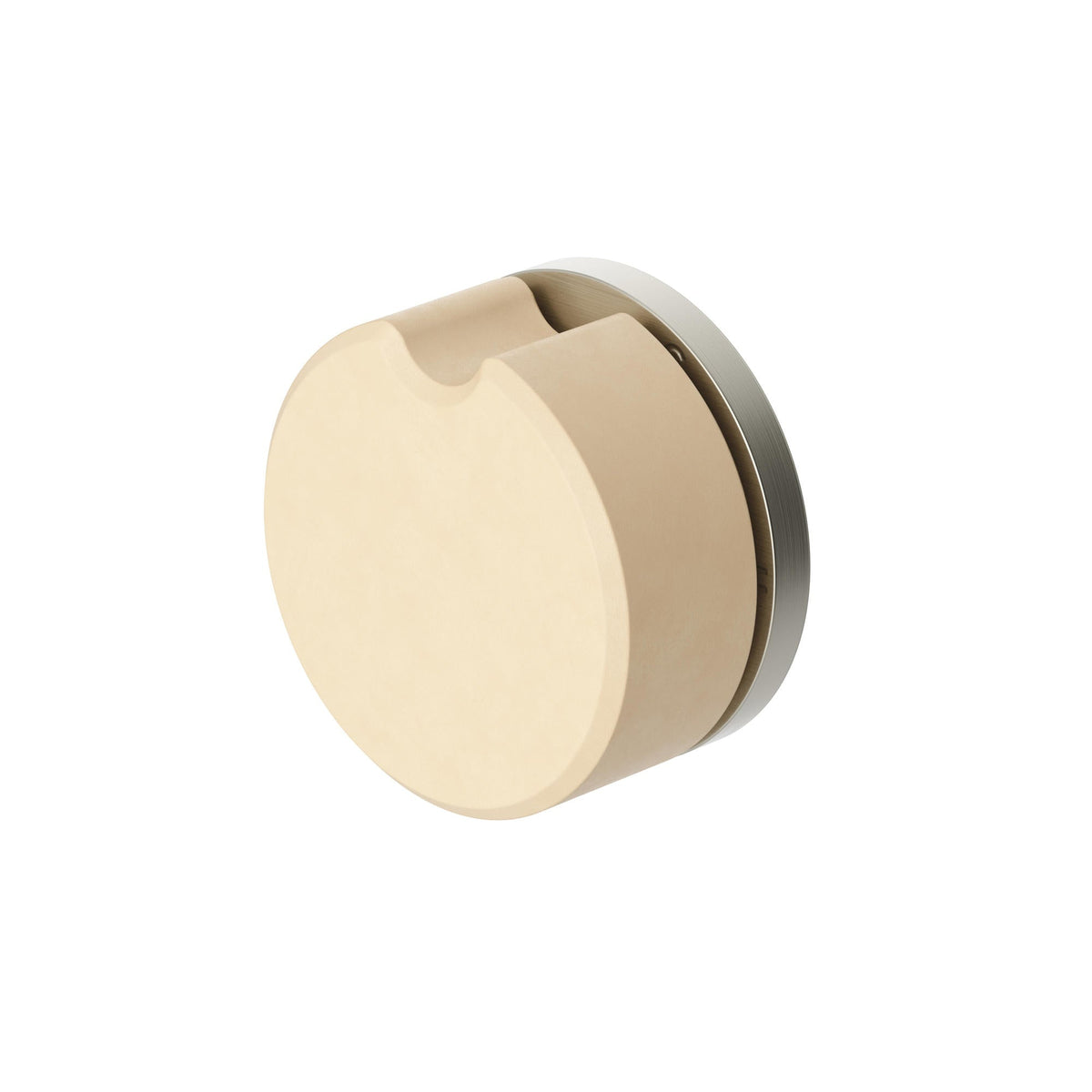 Meir X Nood Co. Alchemy Series, Progressive Mixer in Brushed Nickel/Nood - side profile view