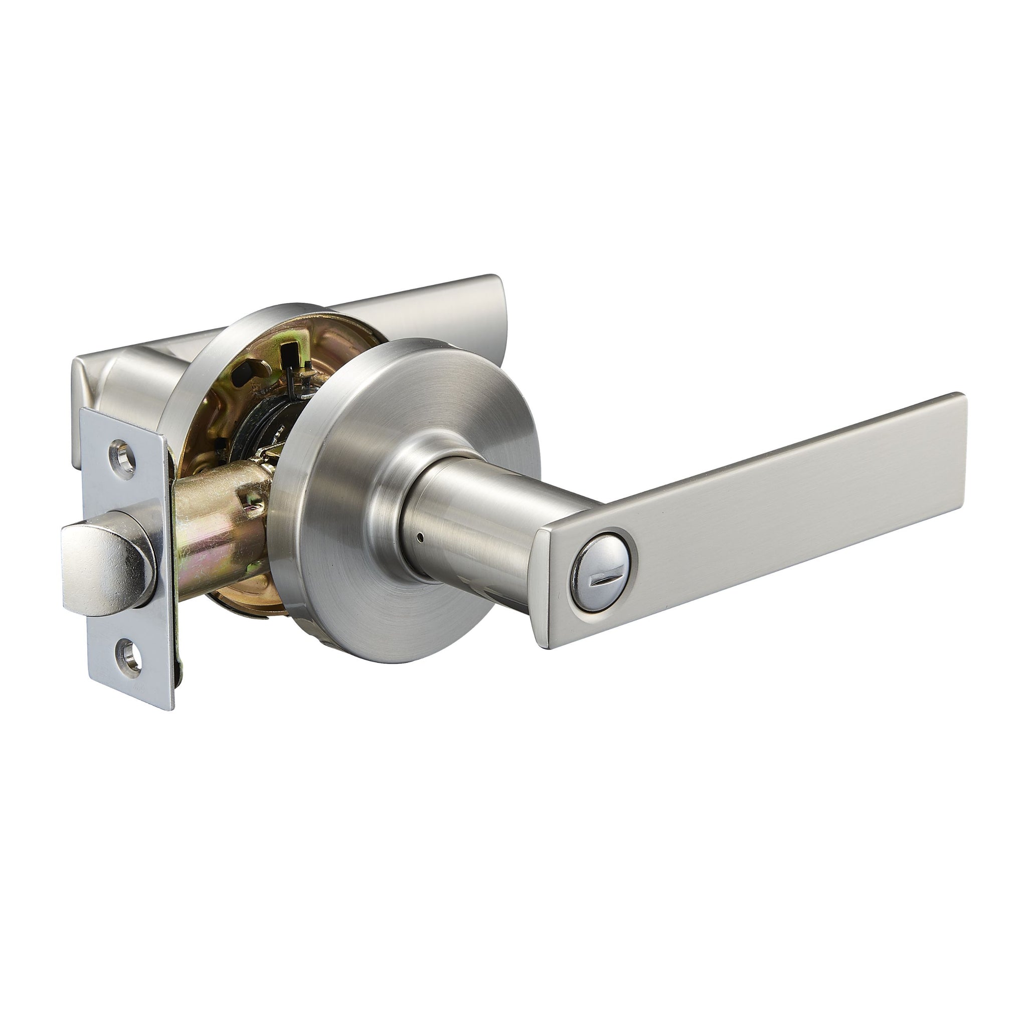 Austin Round Leversets – Brushed Nickel