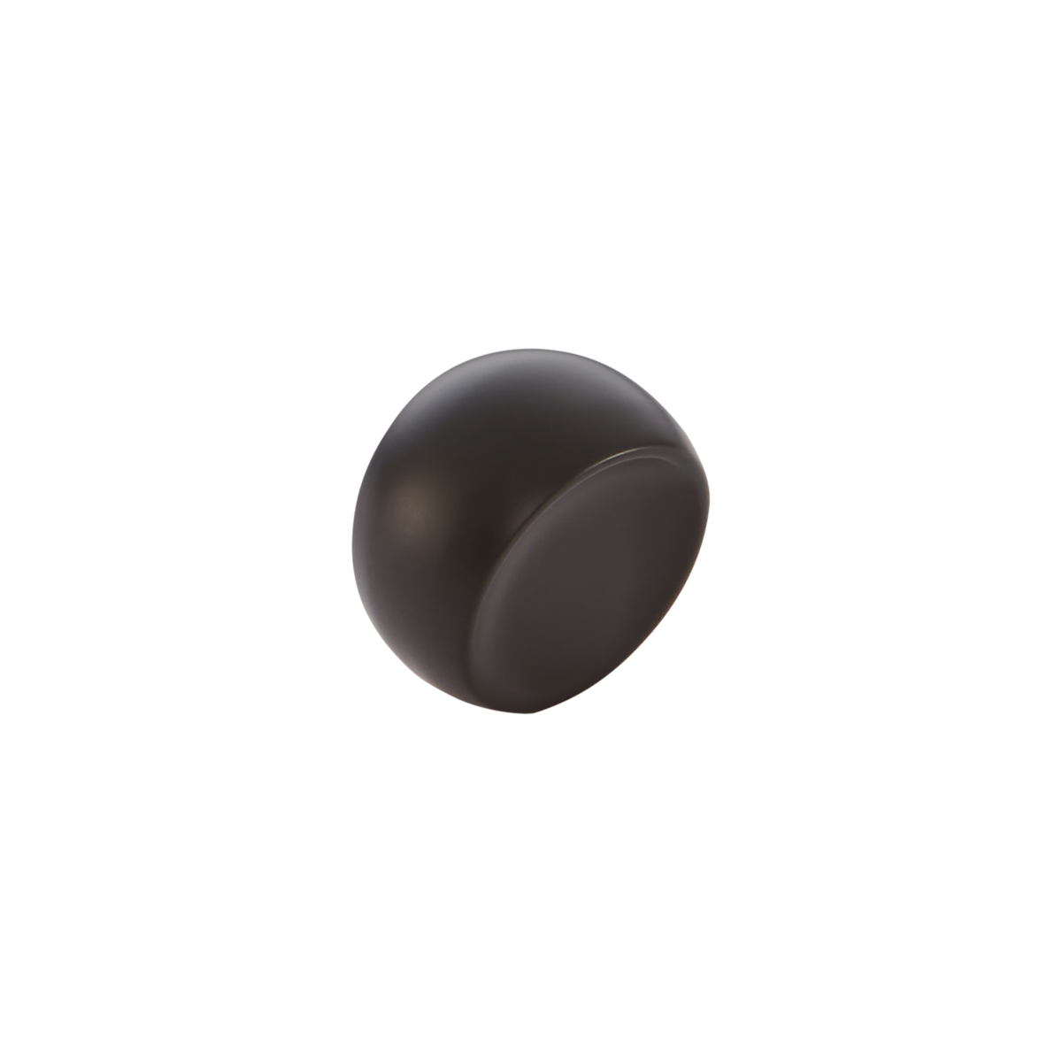 Momo Ball Knob 29mm in Matt Black - front view, cabinet hardware