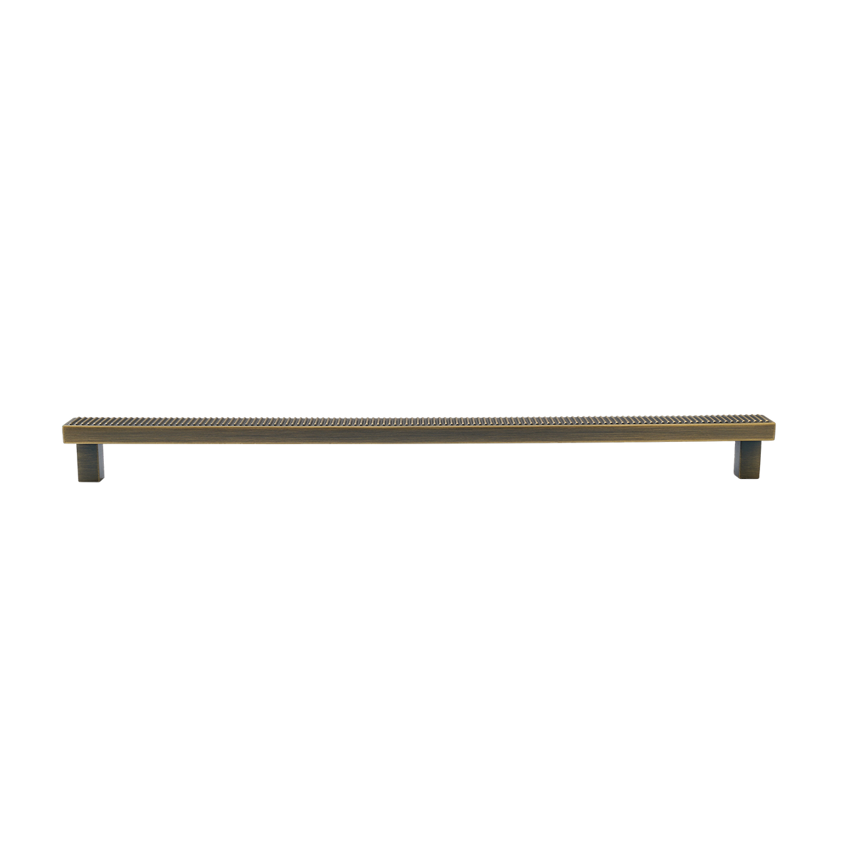 Momo Barrington Bar Handle 320mm in Dark Brushed Brass - angled product view