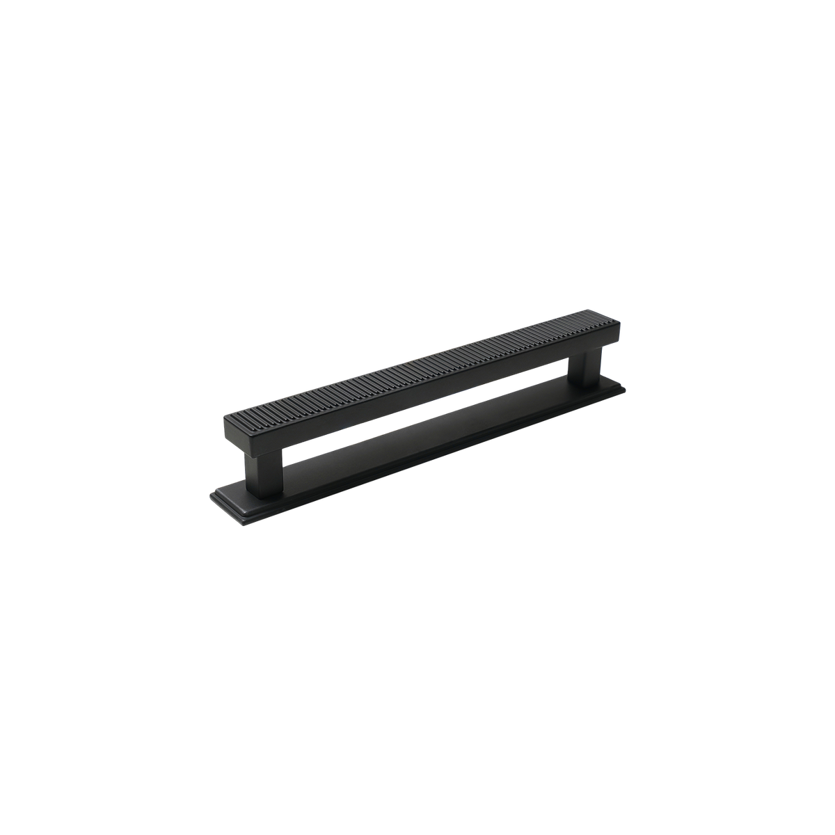 Momo Barrington Bar Handle Backplate 160mm in Matt Brass - rear mounting detail