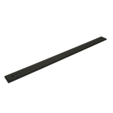 Momo Barrington Bar Handle Backplate 320mm in Matt Black - rear mounting detail