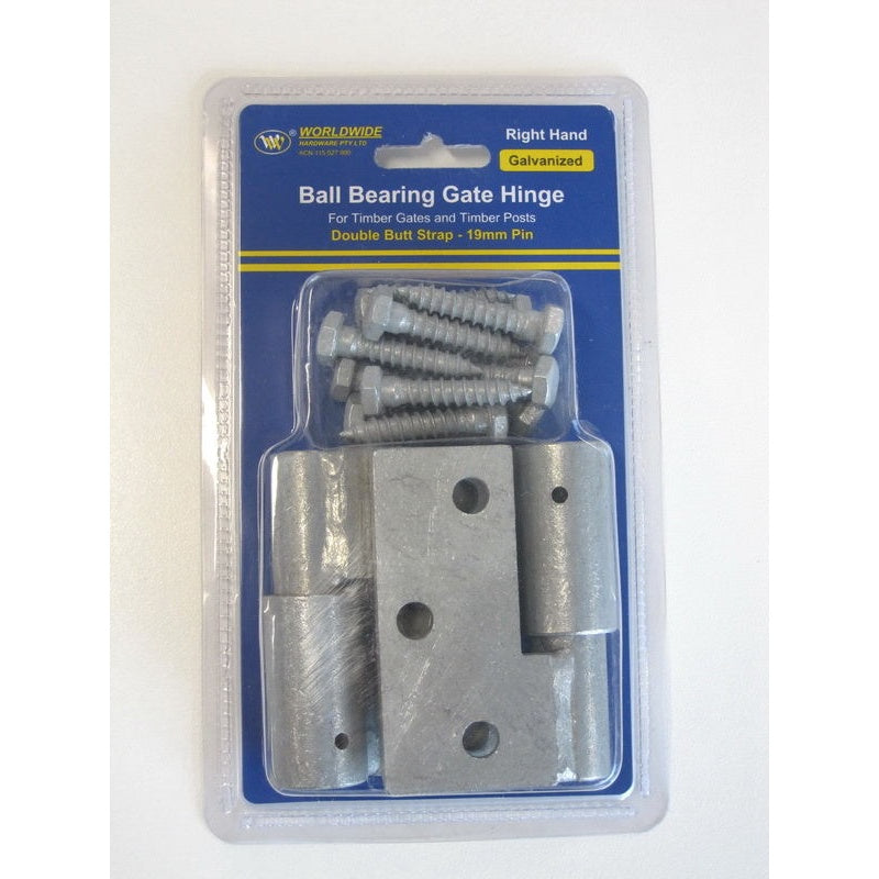 Double Butt Ball Bearing Gate Hinge Galvanized -Right Hand