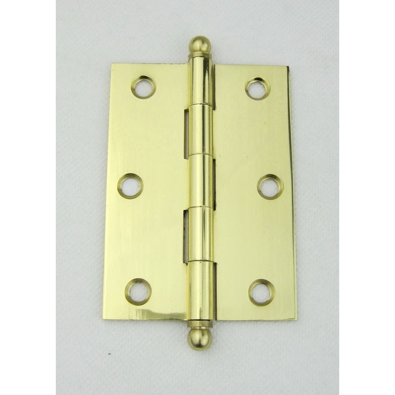 Ball Tipped Brass Hinge 85x60x.20mm Polished Brass