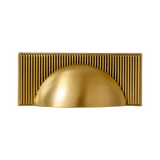 Momo Barrington Cup Pull 64mm in Matt Brass - side profile view
