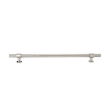 Momo Belgravia Knurled Bar Pull Solid Brass 320mm in Polished Nickel - front view