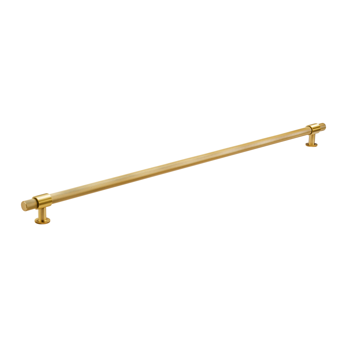 Momo Belgravia Knurled Bar Pull Solid Brass 800mm in Brushed Satin Brass - alternative product view