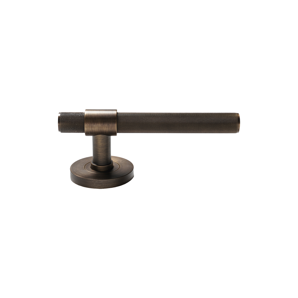 Momo Belgravia Solid Brass Knurled Tubular Latch Passage Lever Set In