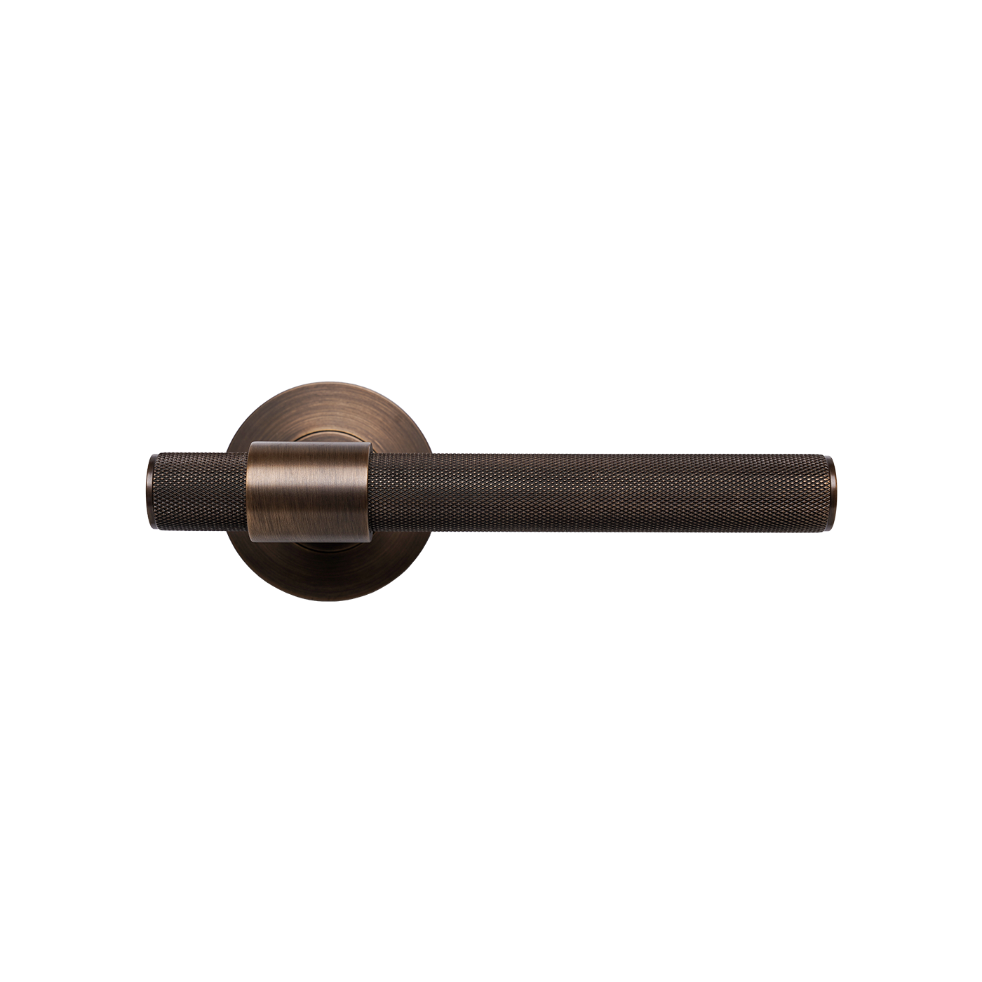 Momo Belgravia Solid Brass Knurled Lever Entrance Set In