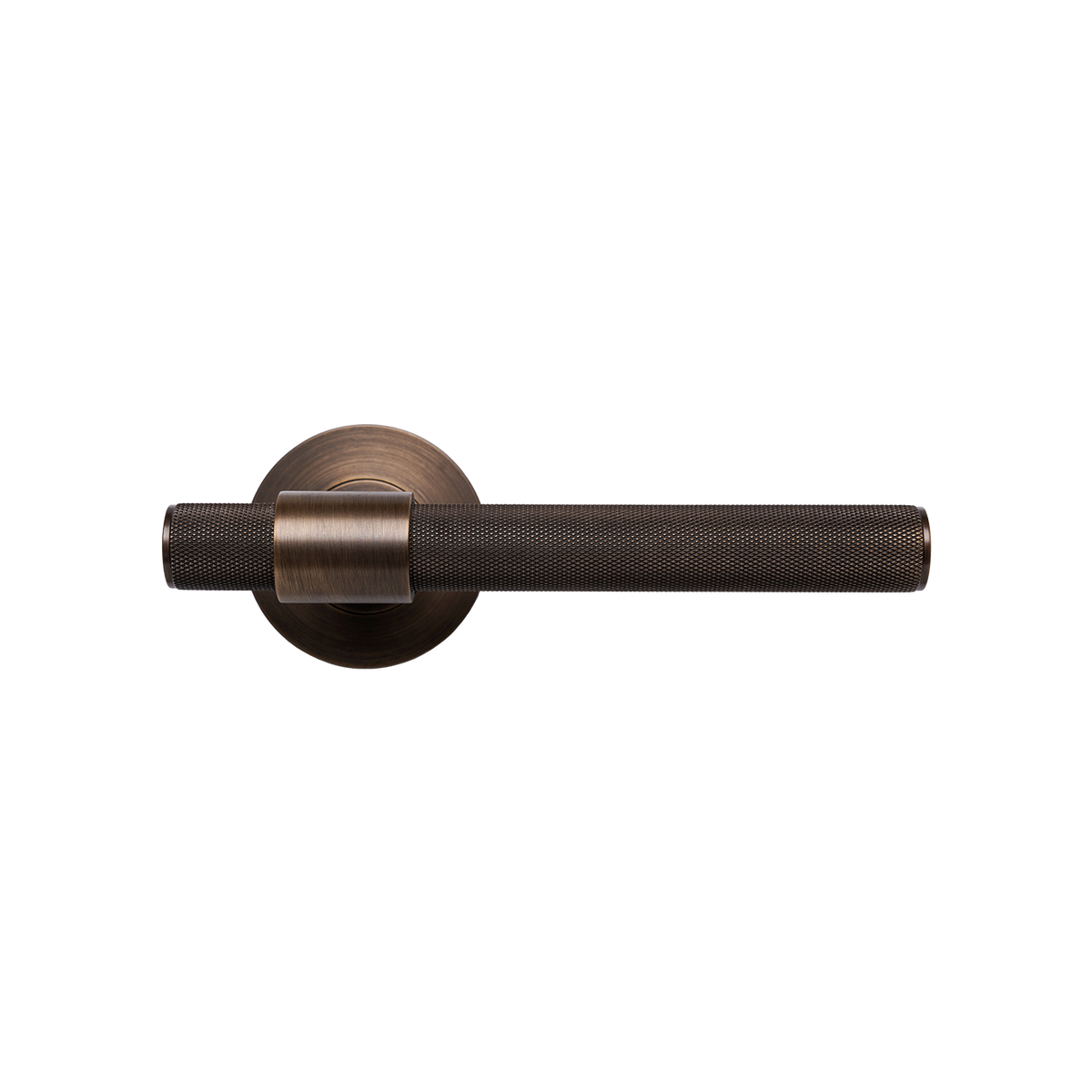 Momo Belgravia Solid Brass Knurled Lever Entrance Set In