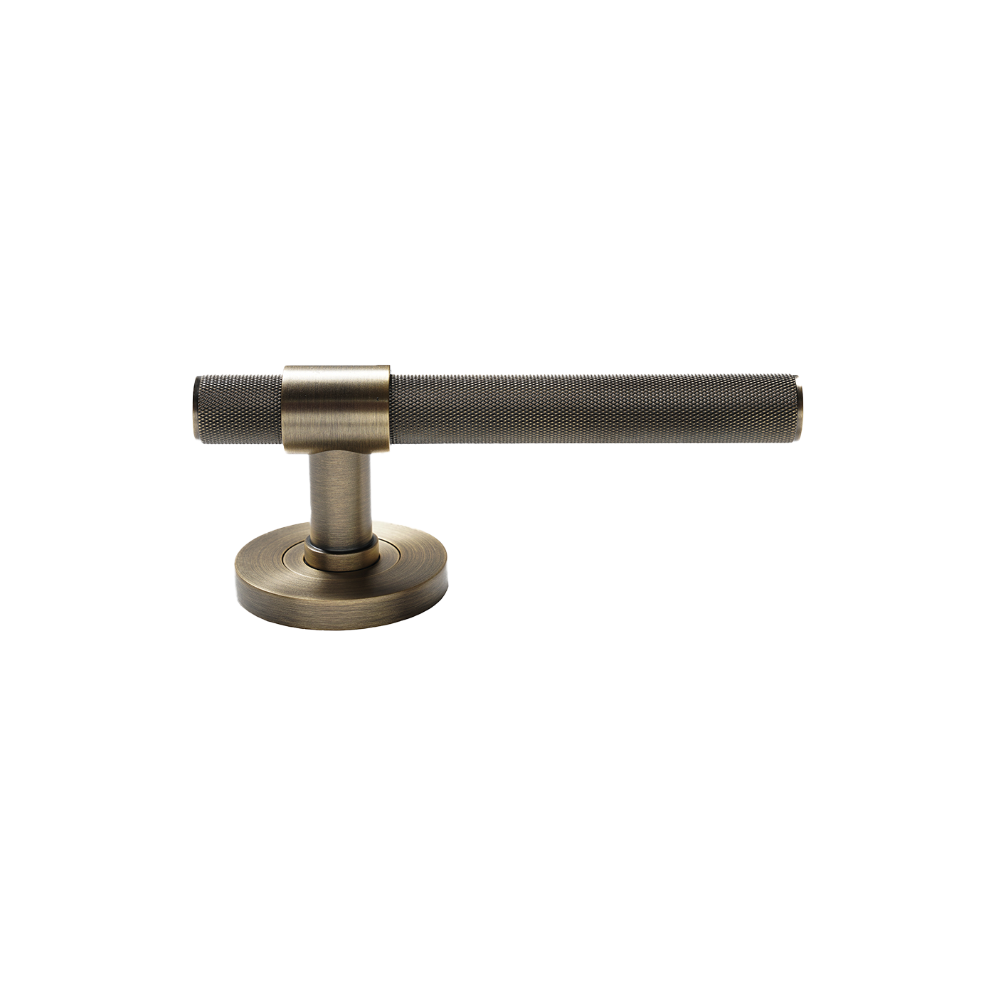 Momo Belgravia Solid Brass Knurled Lever Entrance Set In