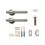 Momo Belgravia Solid Brass Knurled Tubular Latch Passage Lever Set In