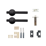 Momo Belgravia Solid Brass Knurled Tubular Latch Passage Lever Set In