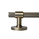 Momo Belgravia Solid Brass Knurled Tubular Latch Passage Lever Set In