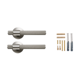 Momo Belgravia Solid Brass Knurled Lever Handle Set