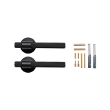 Momo Belgravia Solid Brass Knurled Lever Handle Set