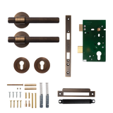 Momo Belgravia Solid Brass Lined Lever Entrance Set In